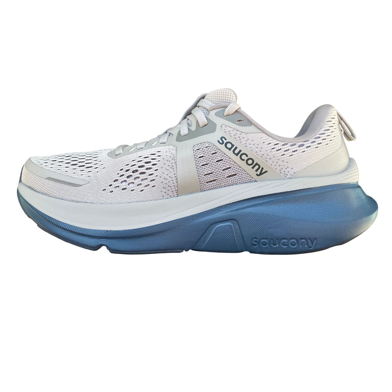 Saucony Guide 18 S20998-210 scarpe running uomo grigio fossile vista laterale interna