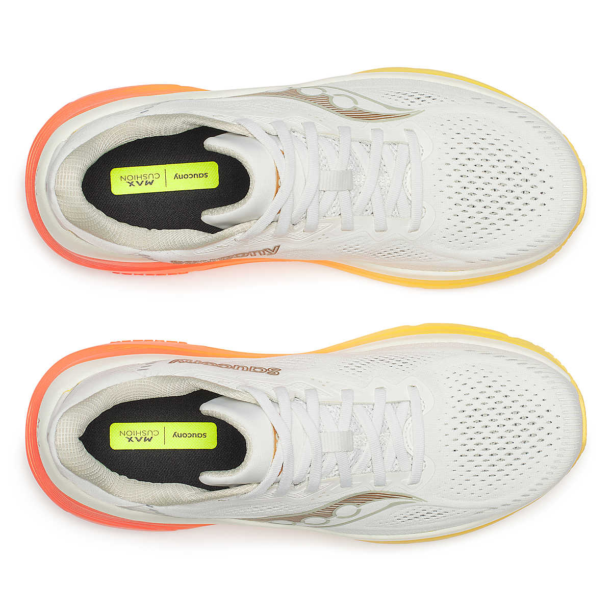 Saucony Guide 19 S21058-145 Ivory Fire Uomo Running Ammortizzazione vista dall'alto