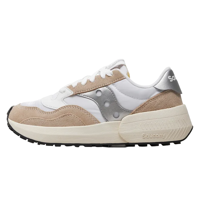 Saucony Jazz NXT S60790-11 White Silver - Sneakers Donna