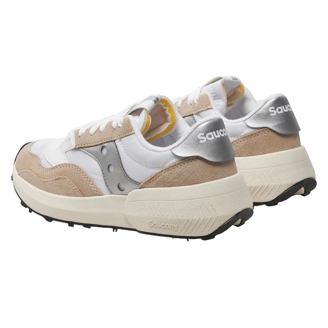 Saucony Jazz NXT S60790-11 White Silver - Sneakers Donna tallone