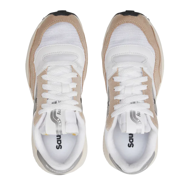 Saucony Jazz NXT S60790-11 White Silver - Sneakers Donna tomaia e laccio