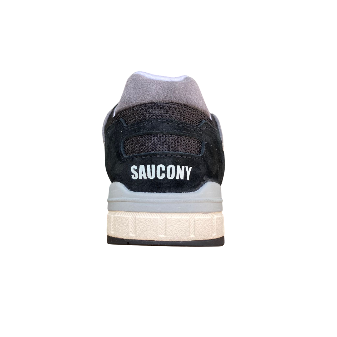 Sneakers Saucony Originals Shadow 5000 nere da uomo, design retro running con tomaia in suede e mesh, logo Saucony laterale e suola ammortizzata - tallone