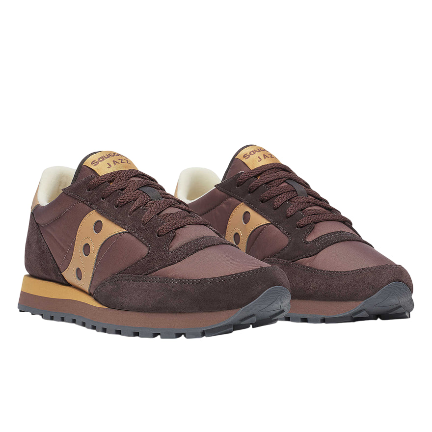Saucony Originals Sneakers Donna Jazz Triple S60530-59 Deep Red/Tan - vista 3/4