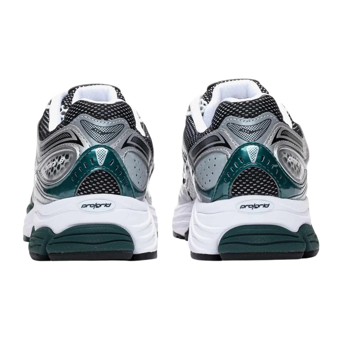 Saucony ProGrid Omni 9 S70739-56 Bianco Verde Sneakers Uomo vista tallone coppia
