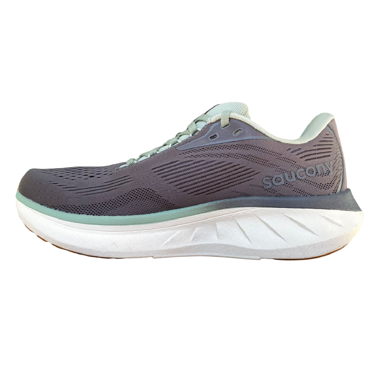Scarpe da running Saucony Ride 18 S21000-227 uomo carbonio, vista laterale interna tecnologia PWRRUN+