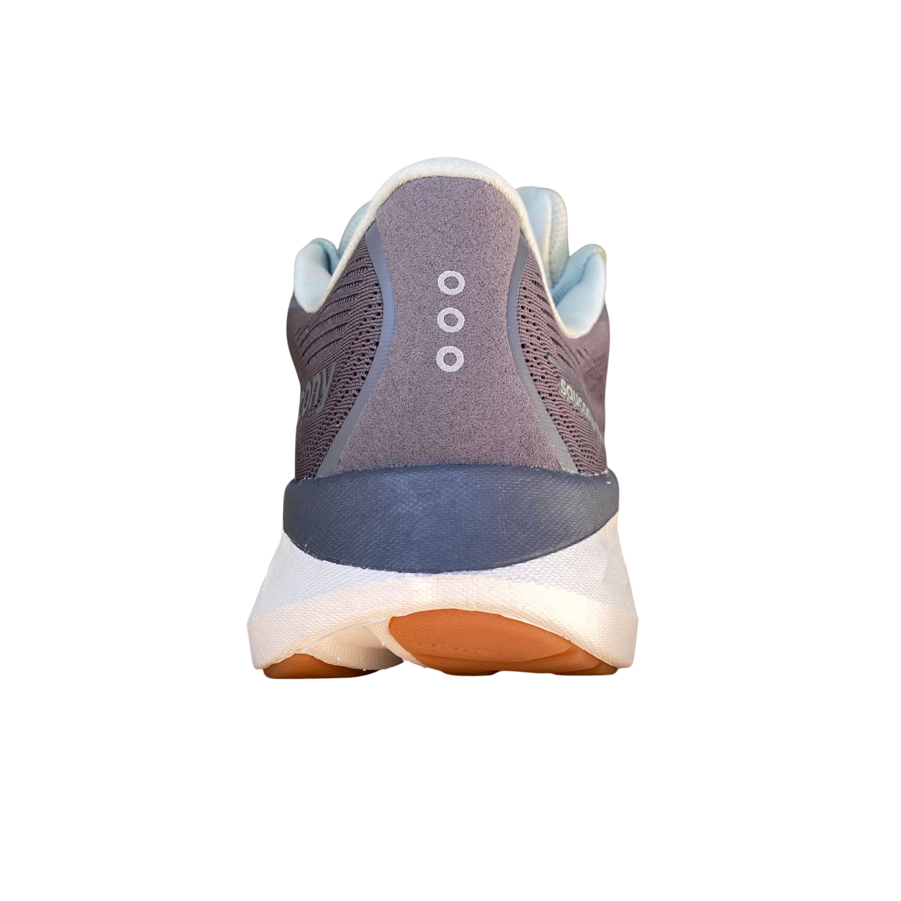 Scarpe da running Saucony Ride 18 S21000-227 uomo carbonio, vista tallone tecnologia PWRRUN+