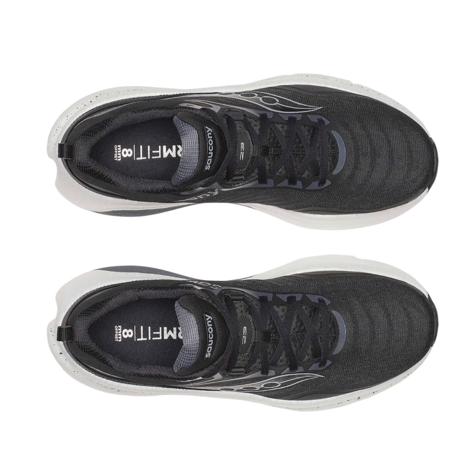 Saucony scarpa da corsa da uomo Omni ST 23 s21072-100 nero-argento