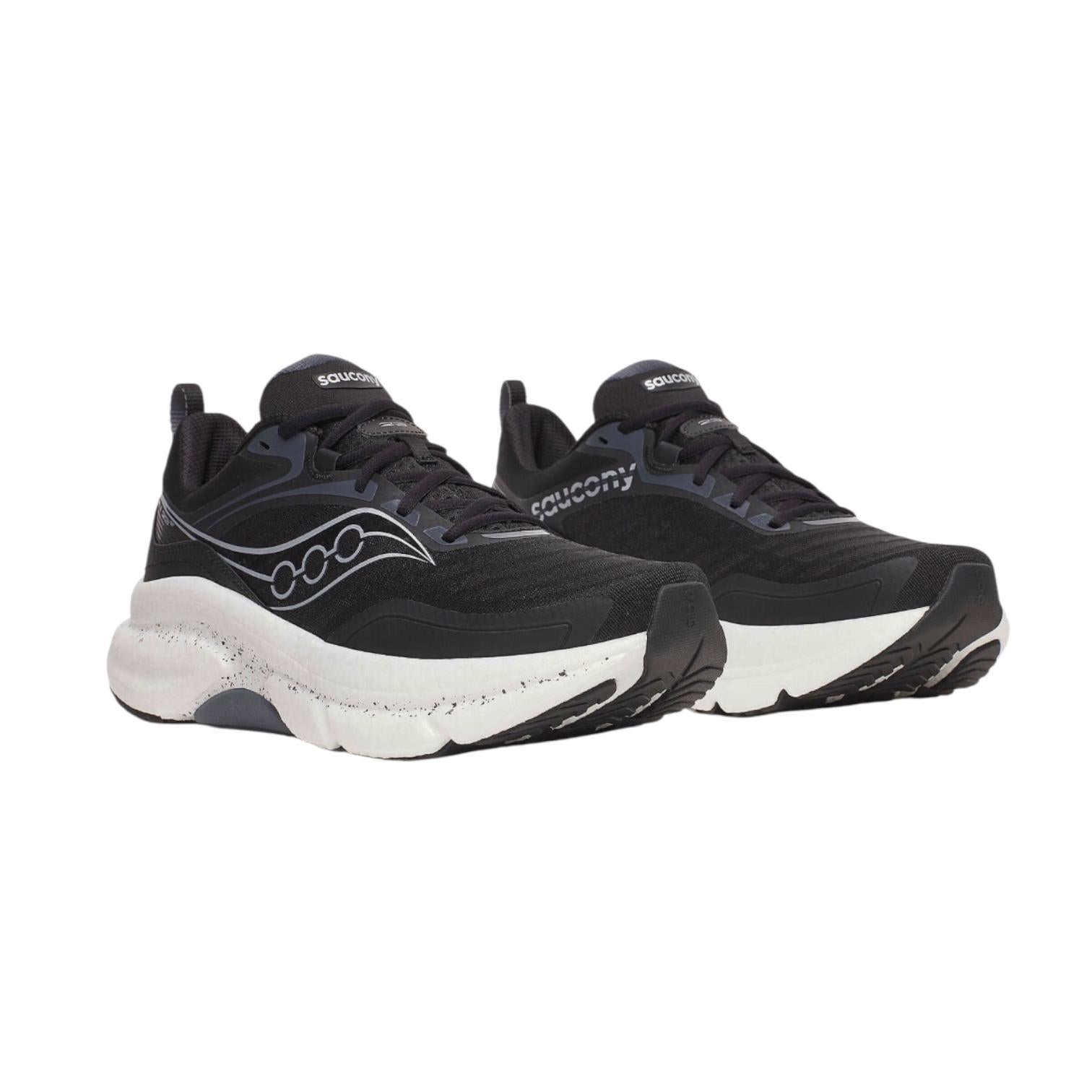 Saucony scarpa da corsa da uomo Omni ST 23 s21072-100 nero-argento
