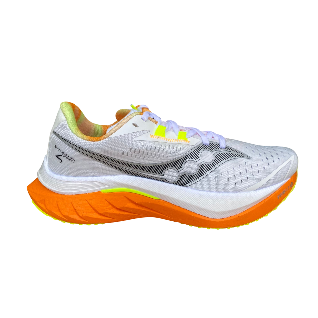 Saucony scarpa da corsa da uomo Endorphin Speed 4 S20940-30 bianco-arancio