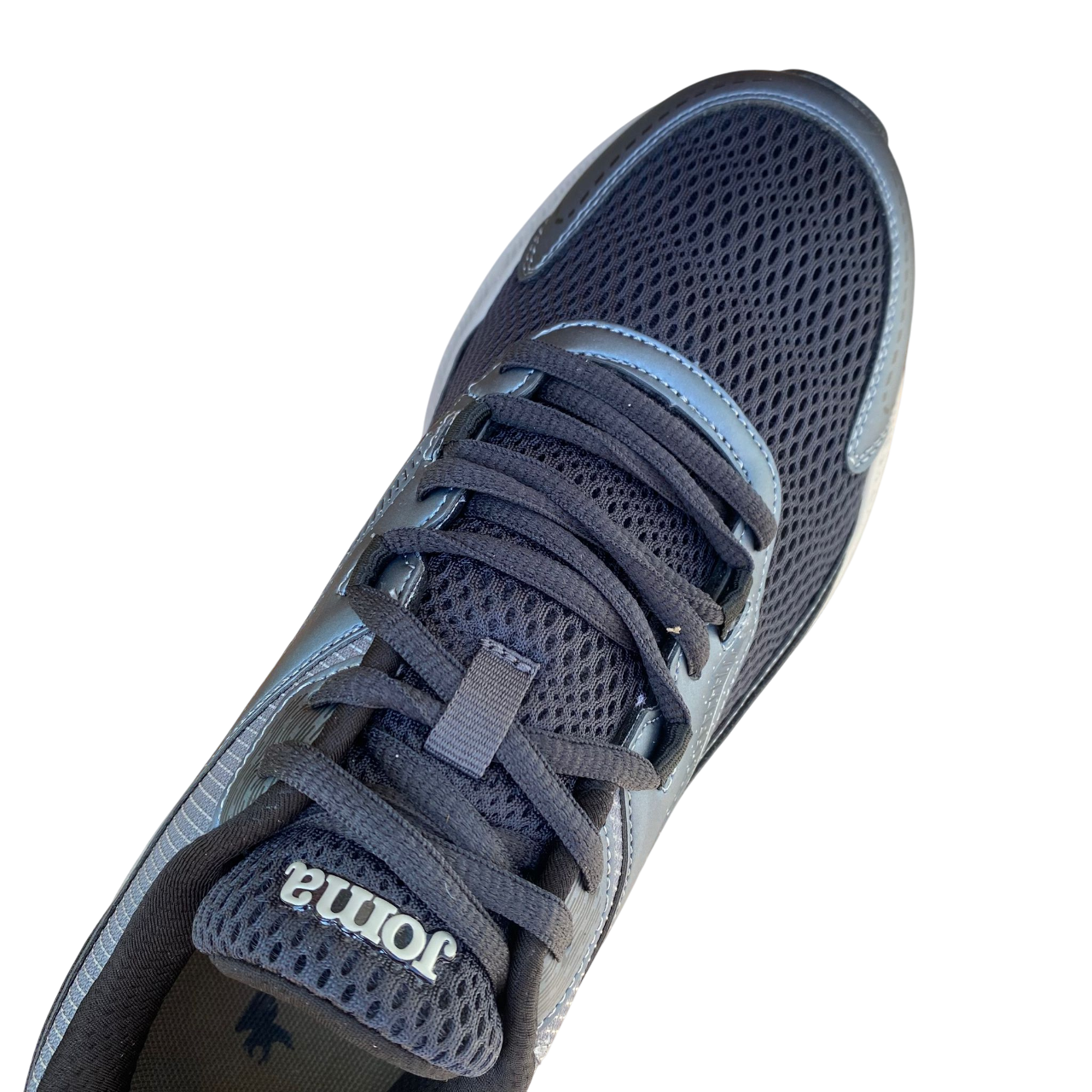 Vista frontale scarpe running Joma Vitaly grigio scuro uomo per principianti e camminatori