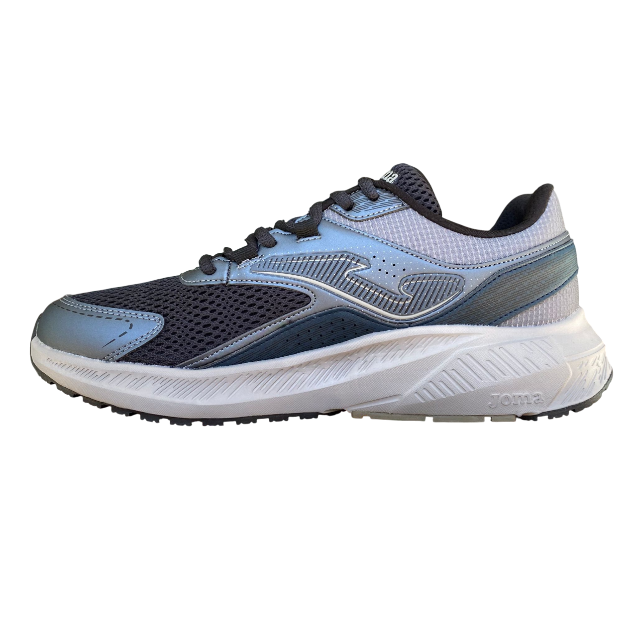 Scarpe da running Joma Vitaly grigio scuro uomo con tomaia mesh tecnico e sistema VTS