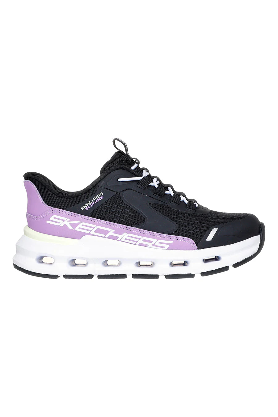 Scarpe da corsa ragazza Skechers Slip-ins: Glide-Step Vista Lane (303654L/BKPR) Nero/Viola frontle
