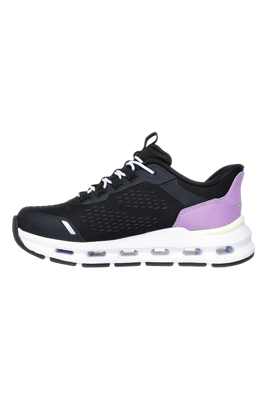 Scarpe da corsa ragazza Skechers Slip-ins: Glide-Step Vista Lane (303654L/BKPR) Nero/Viola laterale