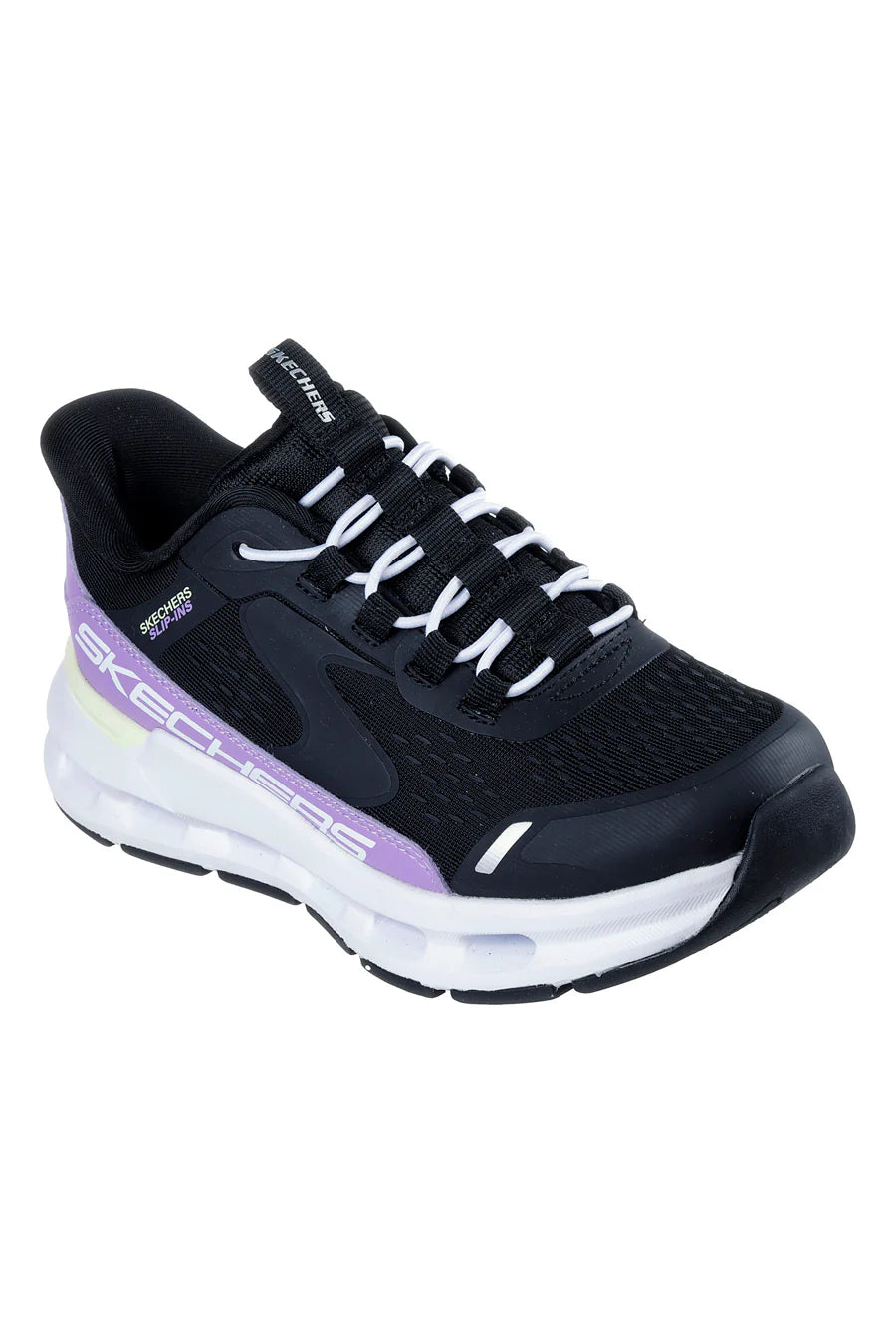 Scarpe da corsa ragazza Skechers Slip-ins: Glide-Step Vista Lane (303654L/BKPR) Nero/Viola punta