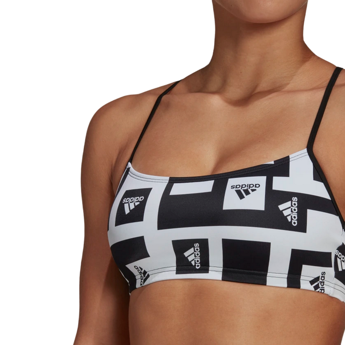 Adidas Costume da donna Bikini Logo Graphic H62031 bianco-nero