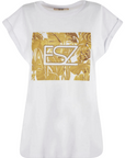 Yes Zee T-shirt da donna con manica kimono T239-LU07-0101 bianca