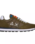 Sun68 scarpa sneakers da uomo Tom Solid Nylon Z31101 19 verde militare