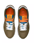 Sun68 scarpa sneakers da uomo Tom Solid Nylon Z31101 19 verde militare