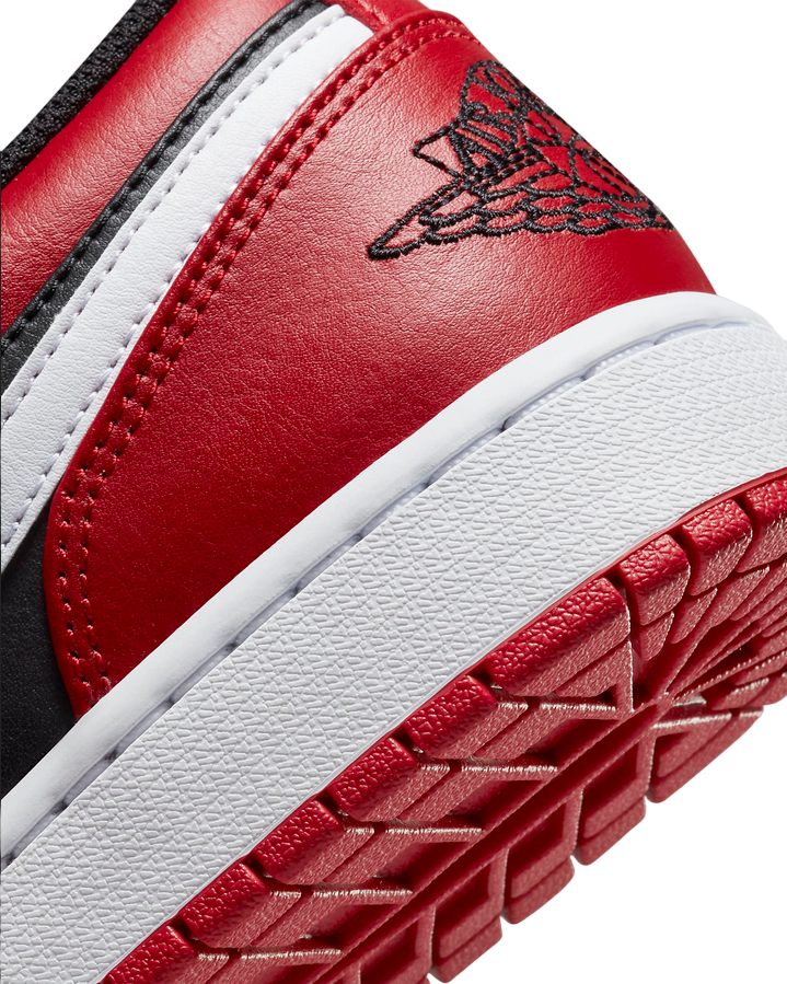 Jordan scarpa sneakers bassa da uomo Jordan 1 Low 553558 066 nero rosso bianco