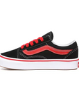 Vans sneakers da ragazzo Old Skool Comfycush VN0A4U334HJ1 POP nero rosso