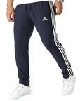 Adidas Pantalone sportivo da uomo in jersey 3 Strisce IC0045 legion ink