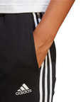Adidas Pantalone sportivo con polsino da donna 3 strisce in cotone leggero IC8770 black-white