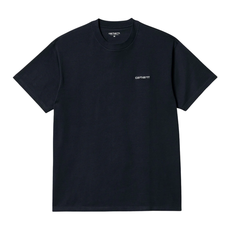 Carhartt T-shirt manica corta da uomo S/S Script Embroidery I030435 1FN atom blue-white
