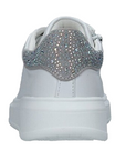 CafèNoir sneakers da ragazza con laccio e zip laterale C-2020 white