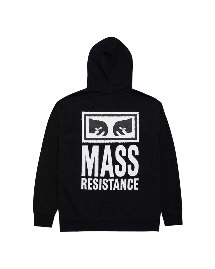 Obey Felpa Mass Resistance Hood 112842784E black