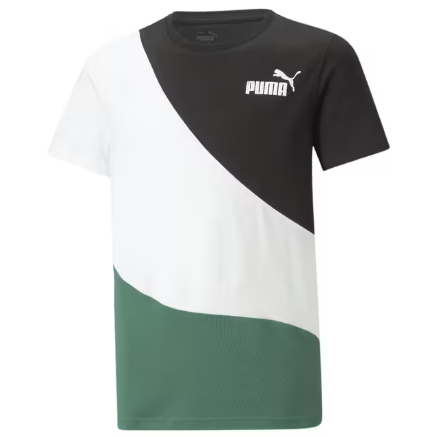 Puma T-shirt da ragazzo manica corta Power Cat Tee B 674231-37 vine