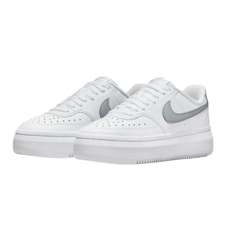 Nike scarpa Sneakers da donna Court Vision Alta Leather DM0113 101 bianco platino