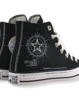 Converse Chuck Taylor All Star scarpe alte in tela A01588C black-high risk red