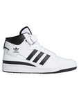 Adidas Originals scarpa sneakers alta da uomo Forum Mid FY7939 bianco-nero