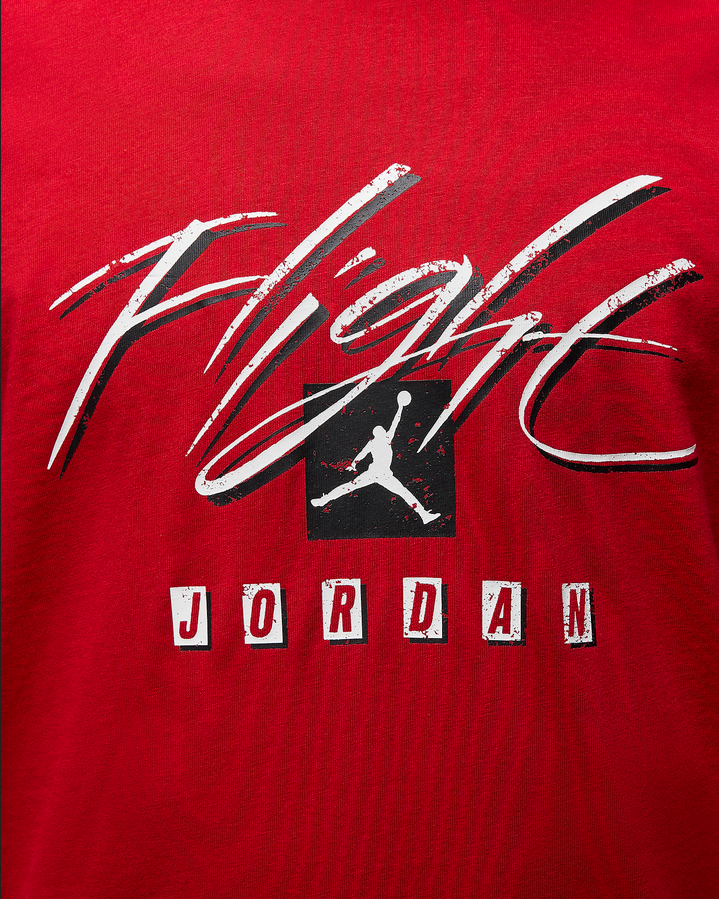 Jordan T-shirt manica corta con stampa Flight Essentiala FB7399-687 rosso