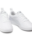 Puma scarpa Sneakers da ragazzo con laccio Rickie Jr 384311 01 bianco-grigio