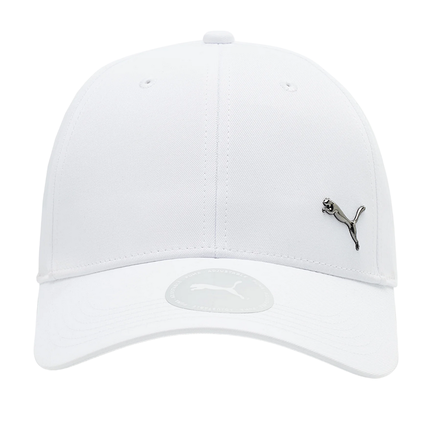 Puma cappello con visiera e logo metallico 021269 60 bianco