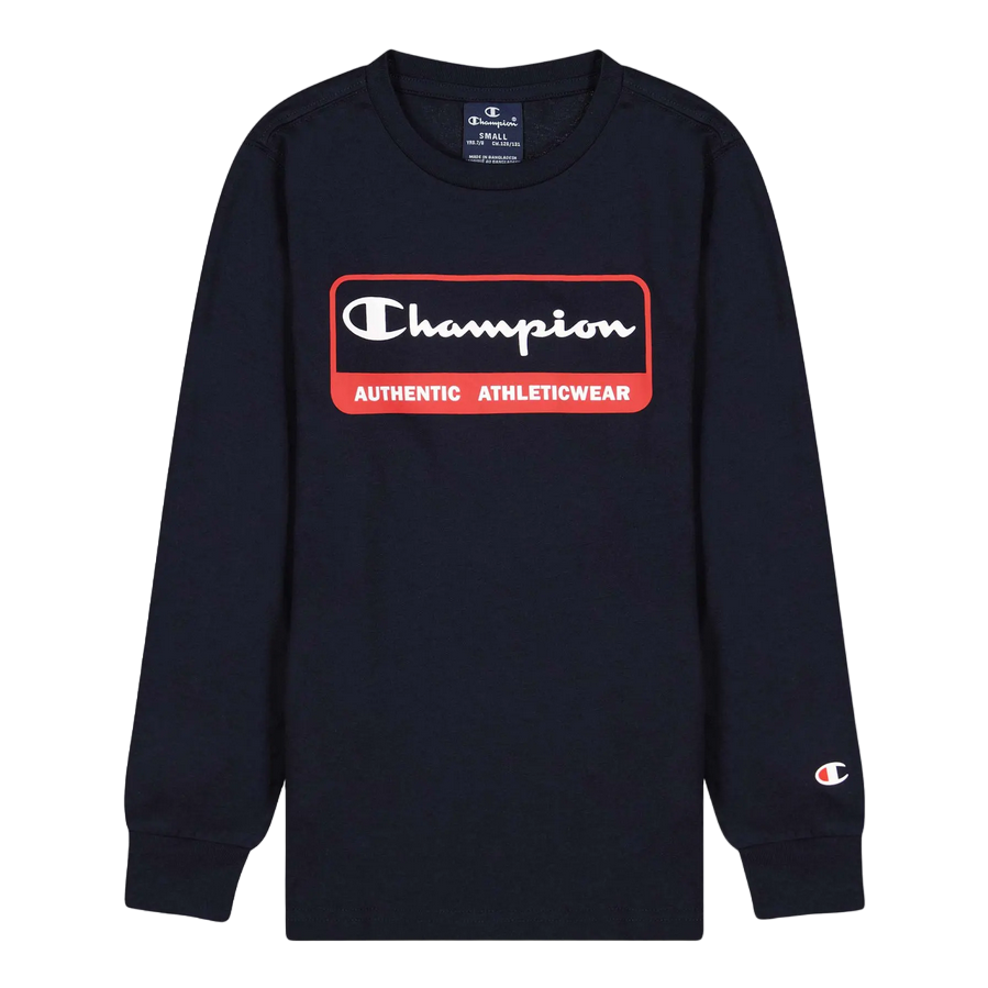 Champion T-shirt manica lunga da ragazzo 306518 BS501 blu
