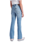 Lee Kids pantalone jeans 5 tasche a zampa da ragazza Breese Mid Soho LEG5006 blu chiaro