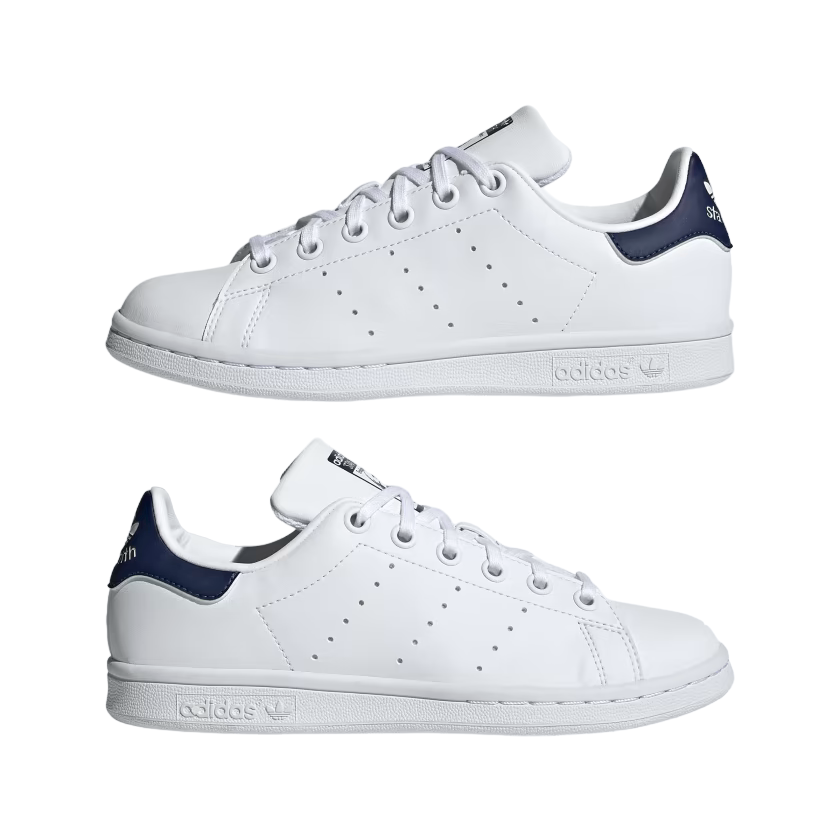 Adidas Originals scarpa sneakers da ragazzi Stan Smith H68621 bianco-blu