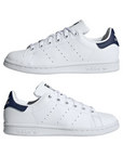 Adidas Originals scarpa sneakers da ragazzi Stan Smith H68621 bianco-blu