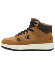 Champion scarpa sneakers alta da ragazzo Rebound Mid Winterized S32719 YS008 giallonero