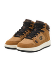 Champion scarpa sneakers alta da ragazzo Rebound Mid Winterized S32719 YS008 giallonero