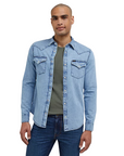 Lee camicia in jeans da uomo Western 112341774 blu chiaro