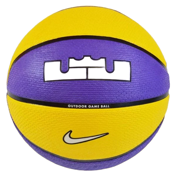 Nike Pallone da pallacanestro Lebron Playground giallo-viola misura 7
