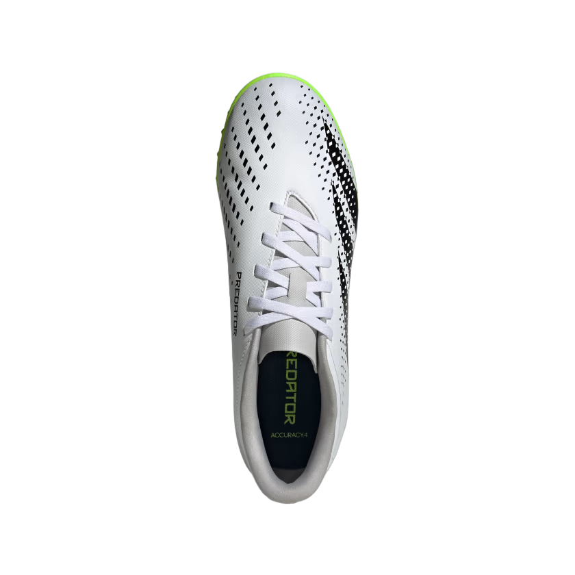 Adidas scarpa da calcetto per erba sintetica da ragazzi Predato Accuracy.4 TF IE9444 bianco nero