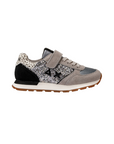 Sun68 scarpa sneakers glitterata con laccio elastico e strappo da ragazza Kelly Big Z43417K 44 argento