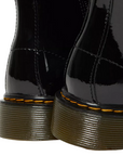Dr Martens scarpa Anfibio da ragazza in vernice con cerniera laterale 1460 15382003 nero