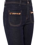 Gaudì pantalone jeans da donna corto a campana Frida 321BD26007 blu