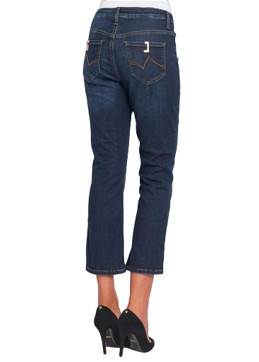 Gaudì pantalone jeans da donna Fedra corto a zampetta 321BD26025 blu