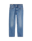 Levi's pantalone corto jeans da donna  501 cropped 362000236 blu medio